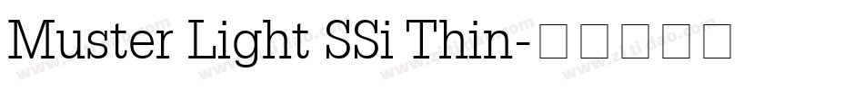 Muster Light SSi Thin字体转换